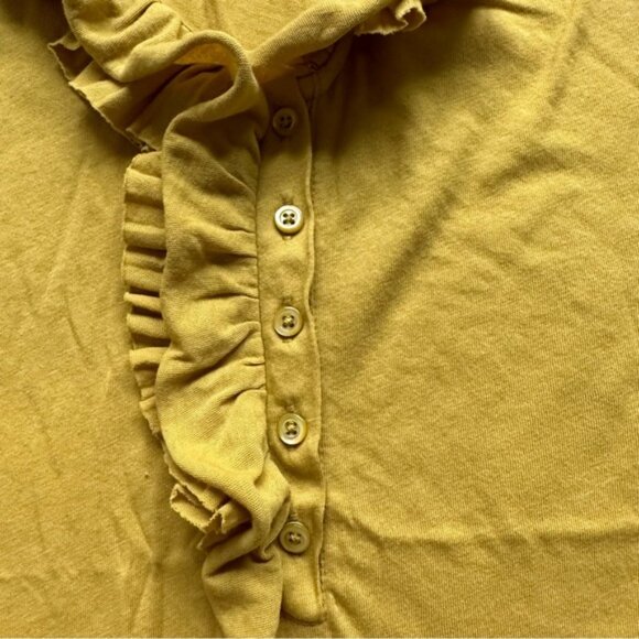 J.Crew | Victoria Ruffle Tissue Cami "Spicy Olive" | Size Small - Picture 3 of 8